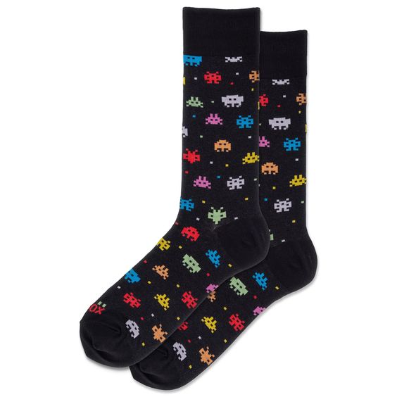 Alien Robots Men's Crew Socks - Hot Sox - Hank & Sylvie's