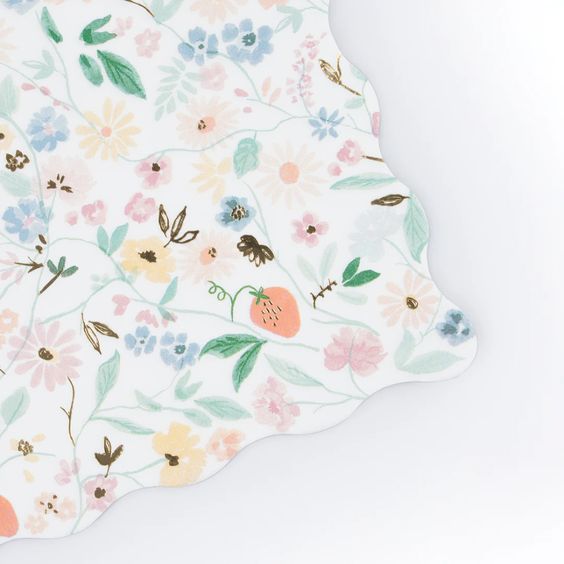 Hank & Sylvie's - Elegant Floral Large Napkins - Meri Meri