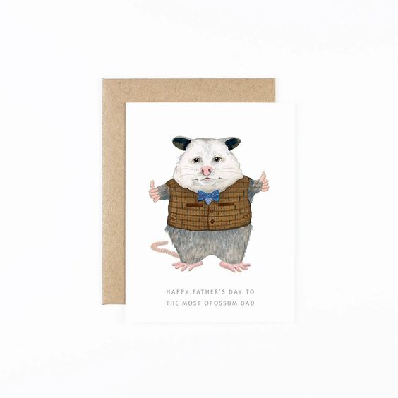 Most Opossum Dad Father's Day Card - Hank & Sylvie's 