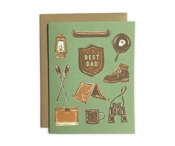 Best Dad Camp Father's Day Card - Hank & Sylvie's