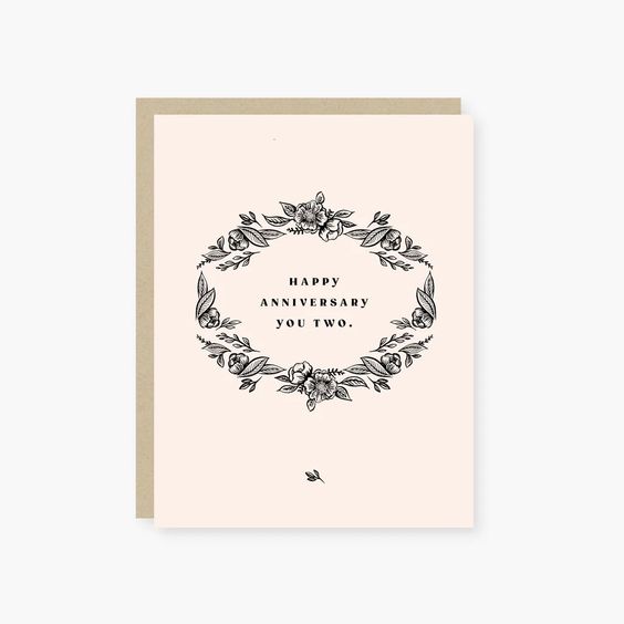 Hank & Sylvie's - Vintage Floral Anniversary Card
