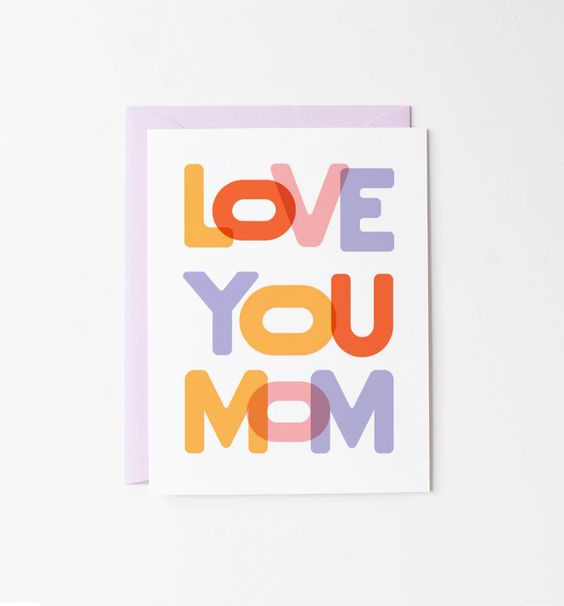 Hank & Sylvie's - Love You Mom Mother's Day Card - Graphic Anthology