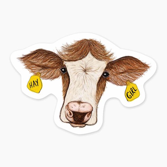 Hank & Sylvie's - Hay Girl Vinyl Sticker - Nice Enough Stickers