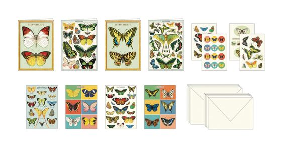 Hank & Sylvie's - Butterflies Stationery Set - Cavallini & Co.