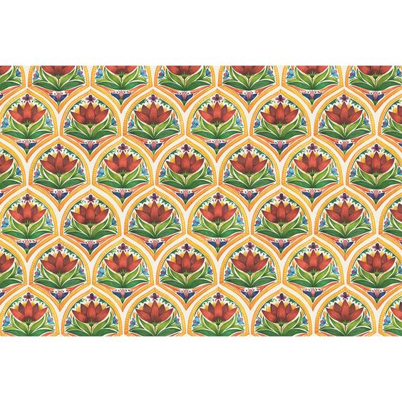 Hank & Sylvie's - Fiesta Floral Tile Placemat - Hester & Cook