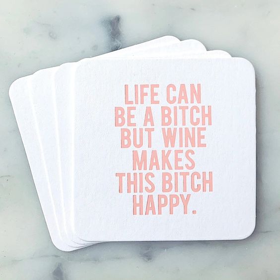 Hank & Sylvie's - Life Can Be A Bitch Coasters