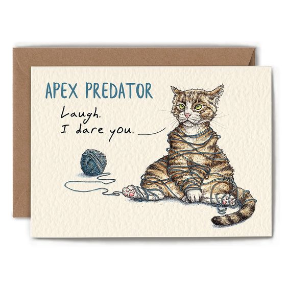 Apex Predator (Tangled) Greeting Card