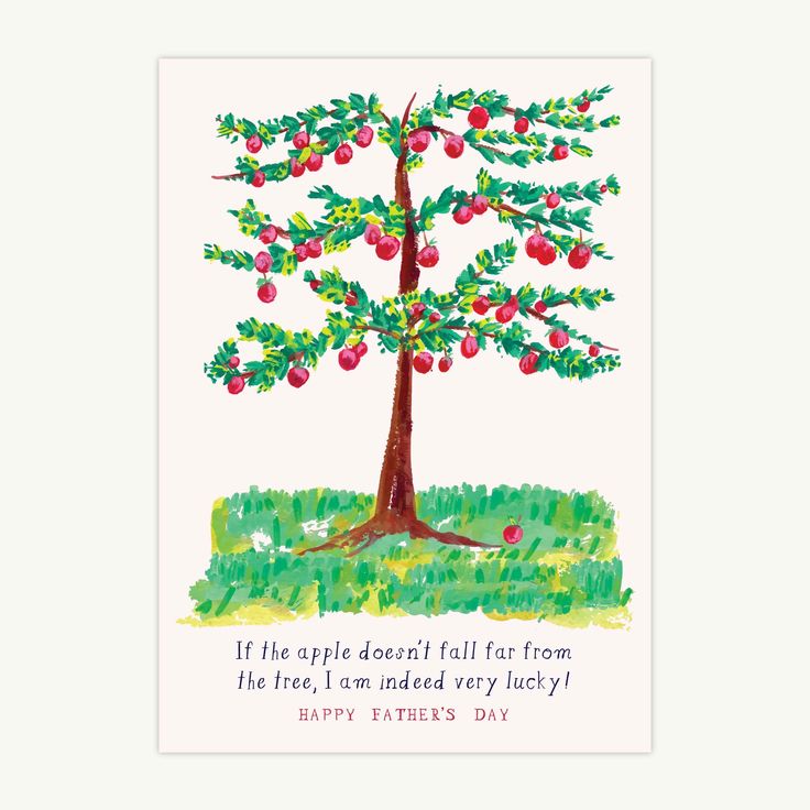 Apples- Father's Day Card