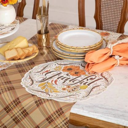 Autumn Plaid Runner - 20" x 25'