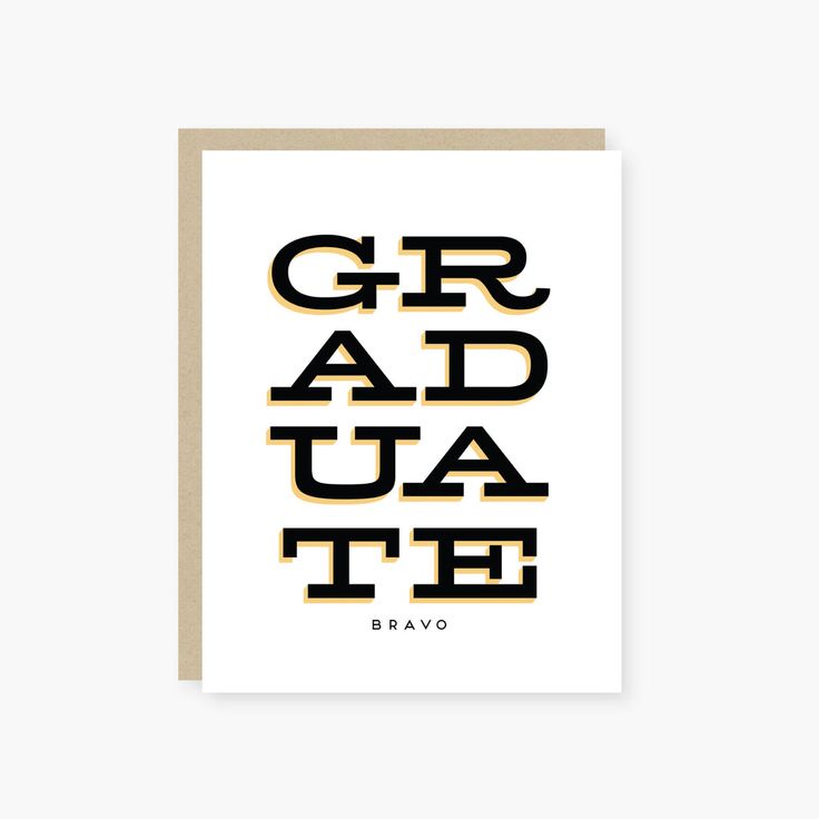 Bravo Graduate Graduation Card