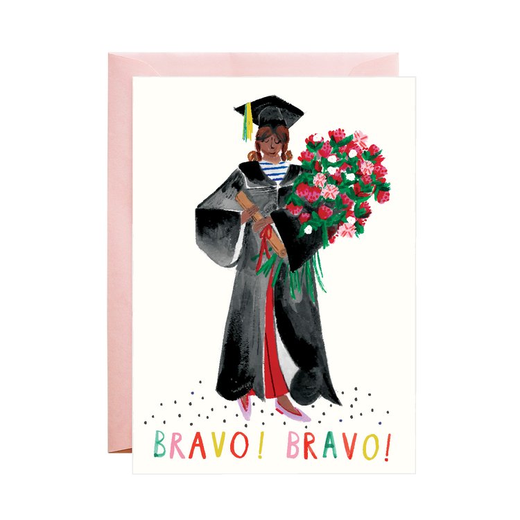 Hank & Sylvie's Roses for the Grad - Greeting Card