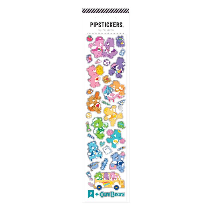 Pipsticks Care Bears Back To School Stickers