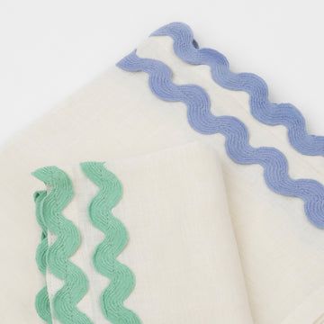 Colourful Ricrac Fabric Napkins