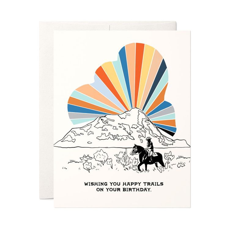 Cosmic Cowboy Birthday Greeting Card