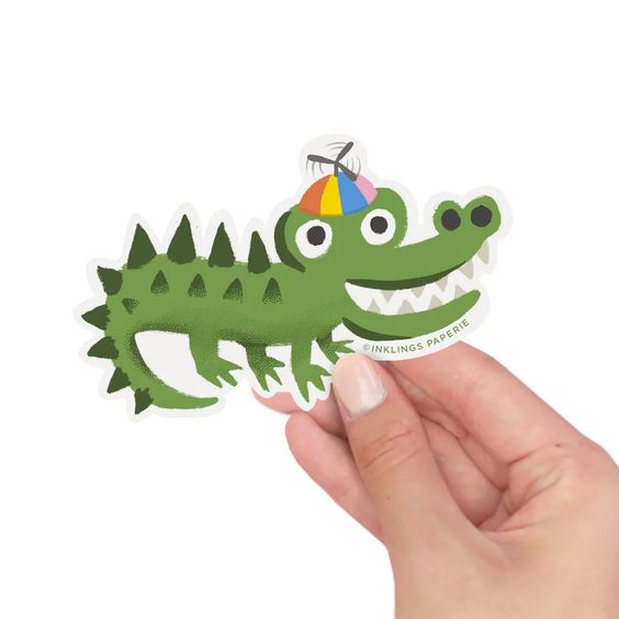 Crocodile Vinyl Sticker