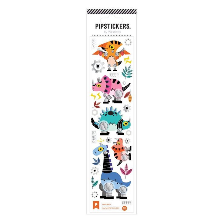 Pipsticks Dino-Bots Stickers