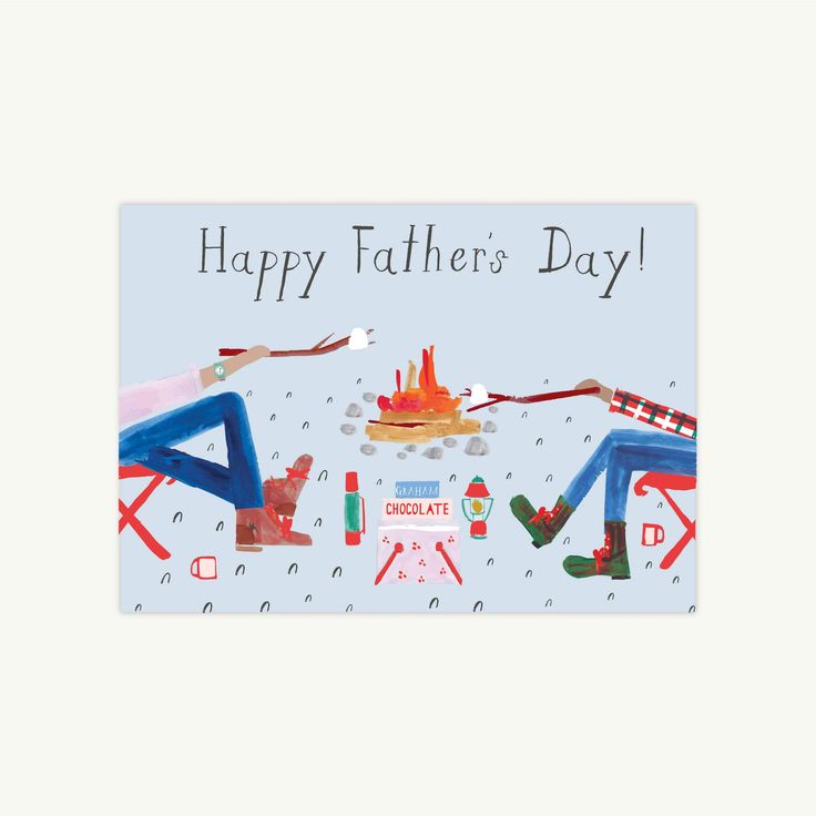 Fire Chat Father's Day Card