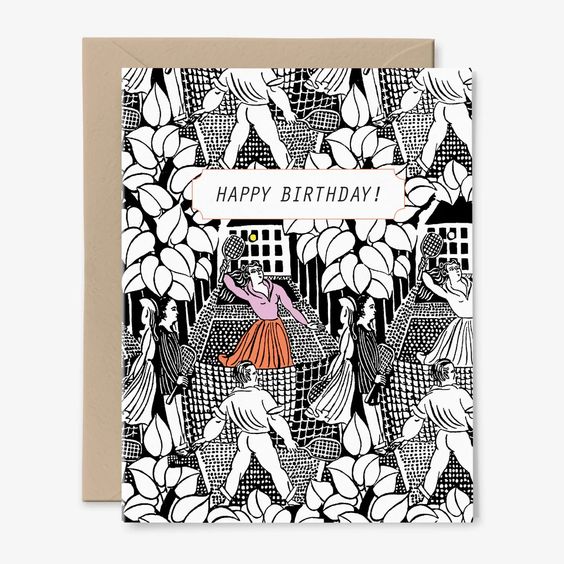 Happy Birthday Pickleball Greeting Card