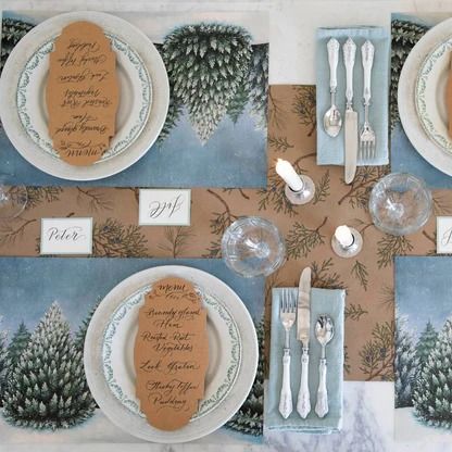 Juniper Sprigs on Kraft Runner - 20" x 25'