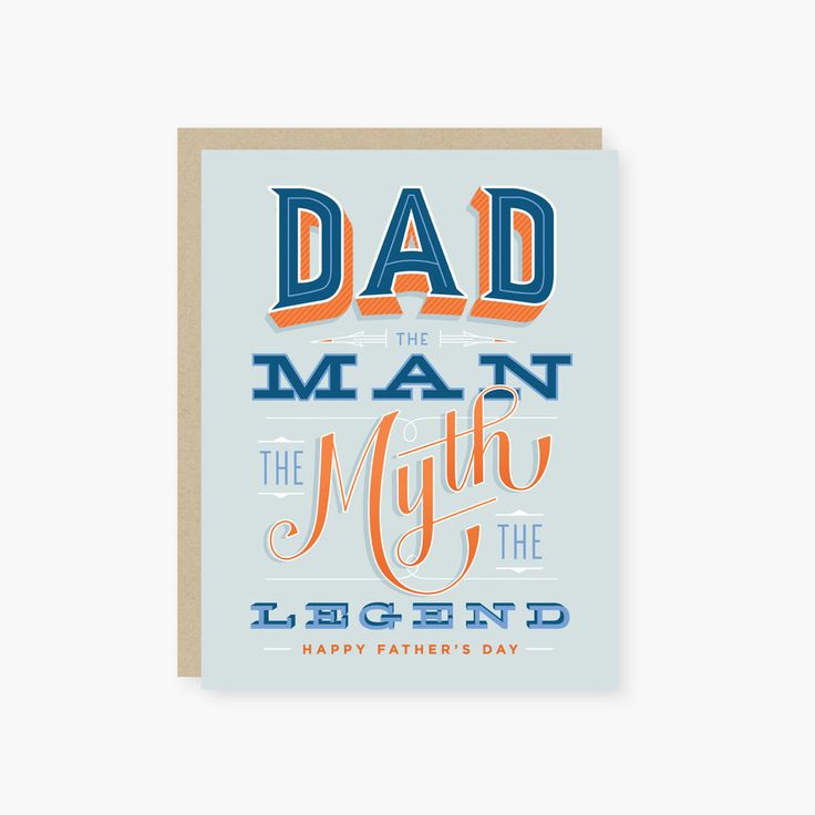 Man, the Myth, the Legend Father's Day Card