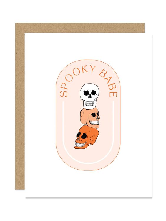 Spooky Baby Halloween Greeting Card