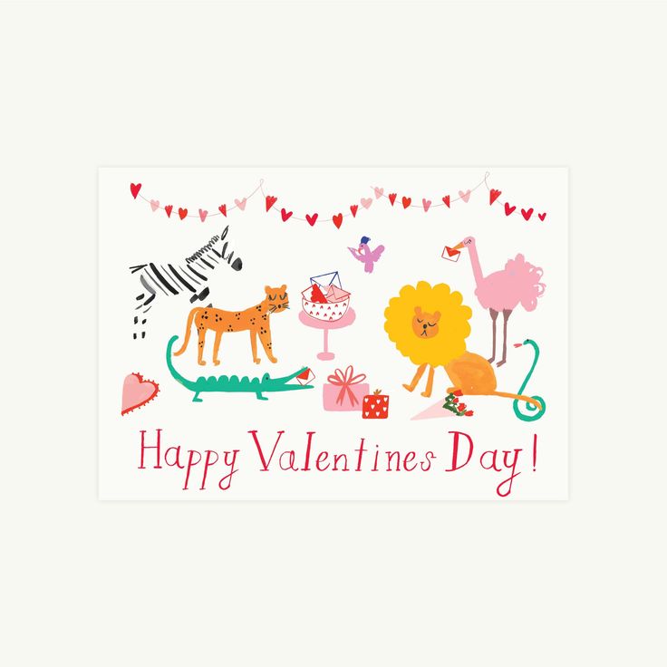 The Zookeeper's Valentine Greeting Card