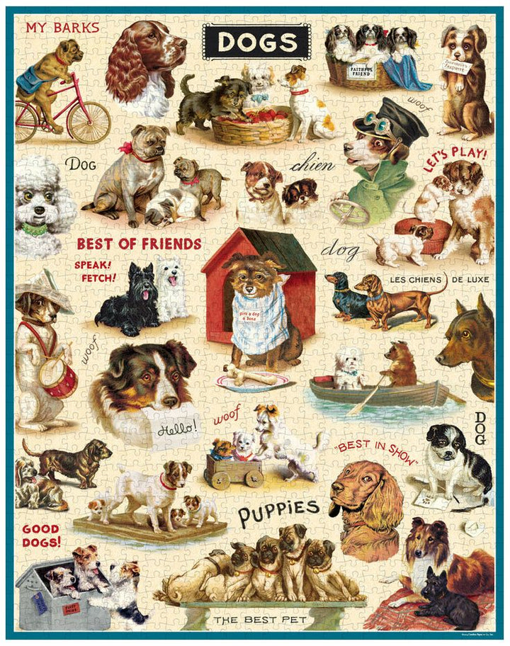 Vintage Dogs Vintage 1000pc Puzzle