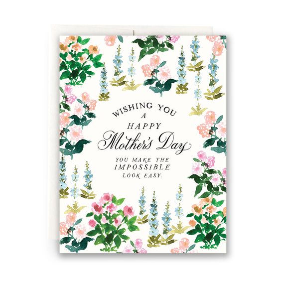 Spring Garden Mother's Day Card