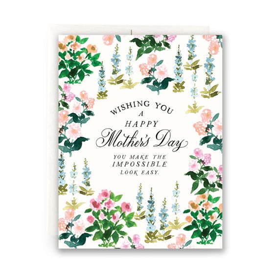 Spring Garden Mother's Day Card