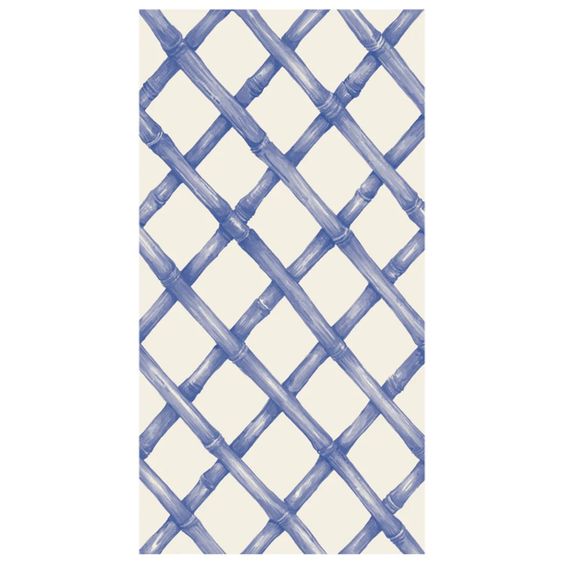 Blue Lattice Guest Napkin - Hester & Cook - Hank & Sylvie's