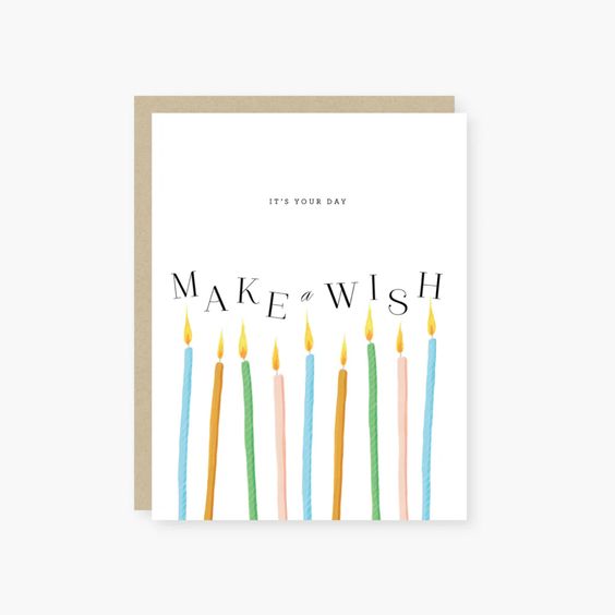 Hank & Sylvie's - Make a Wish Candles Birthday Card
