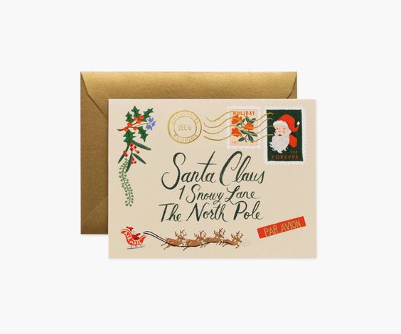 Santa Letter Card - Rifle Paper Co.