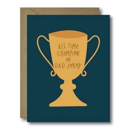 Dad Jokes Champion Father's Card
