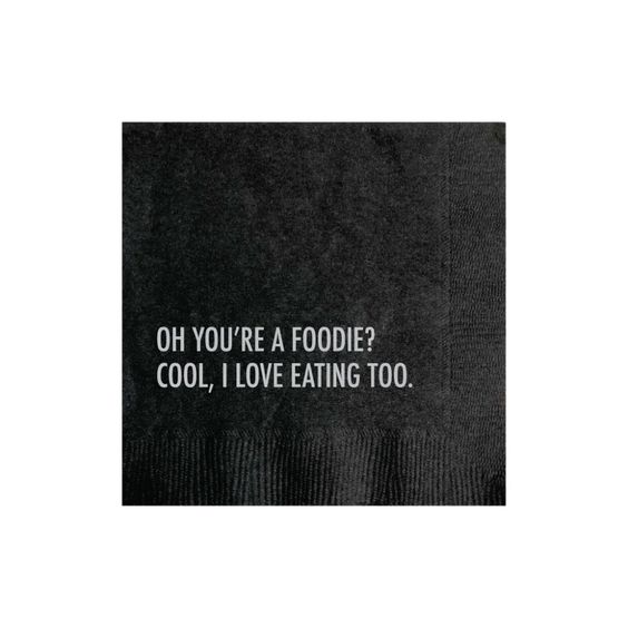 Foodie Cocktail Napkin