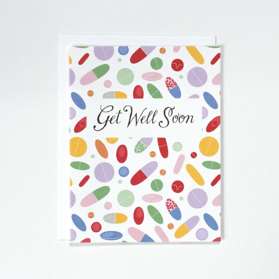 Hank & Sylvie's - Get Well Soon Pills Greeting Card