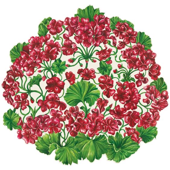Die-Cut Geranium Placemat