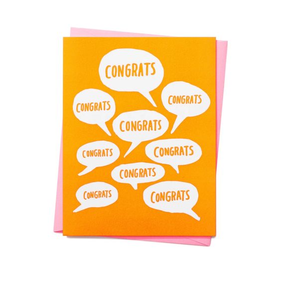 Congrats Bubbles Card