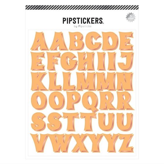 Pipsticks Sun Kissed Big Alphabet Stickers - Hank & Sylvie's 