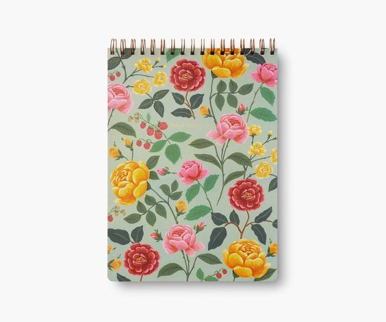 Roses Large Top Spiral Notebook - Rifle Paper Co. - Hank & Sylvie's 