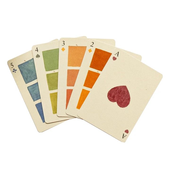 Playing Cards Set of Two Decks -Watercolour Swatches - Hank & Sylvie's