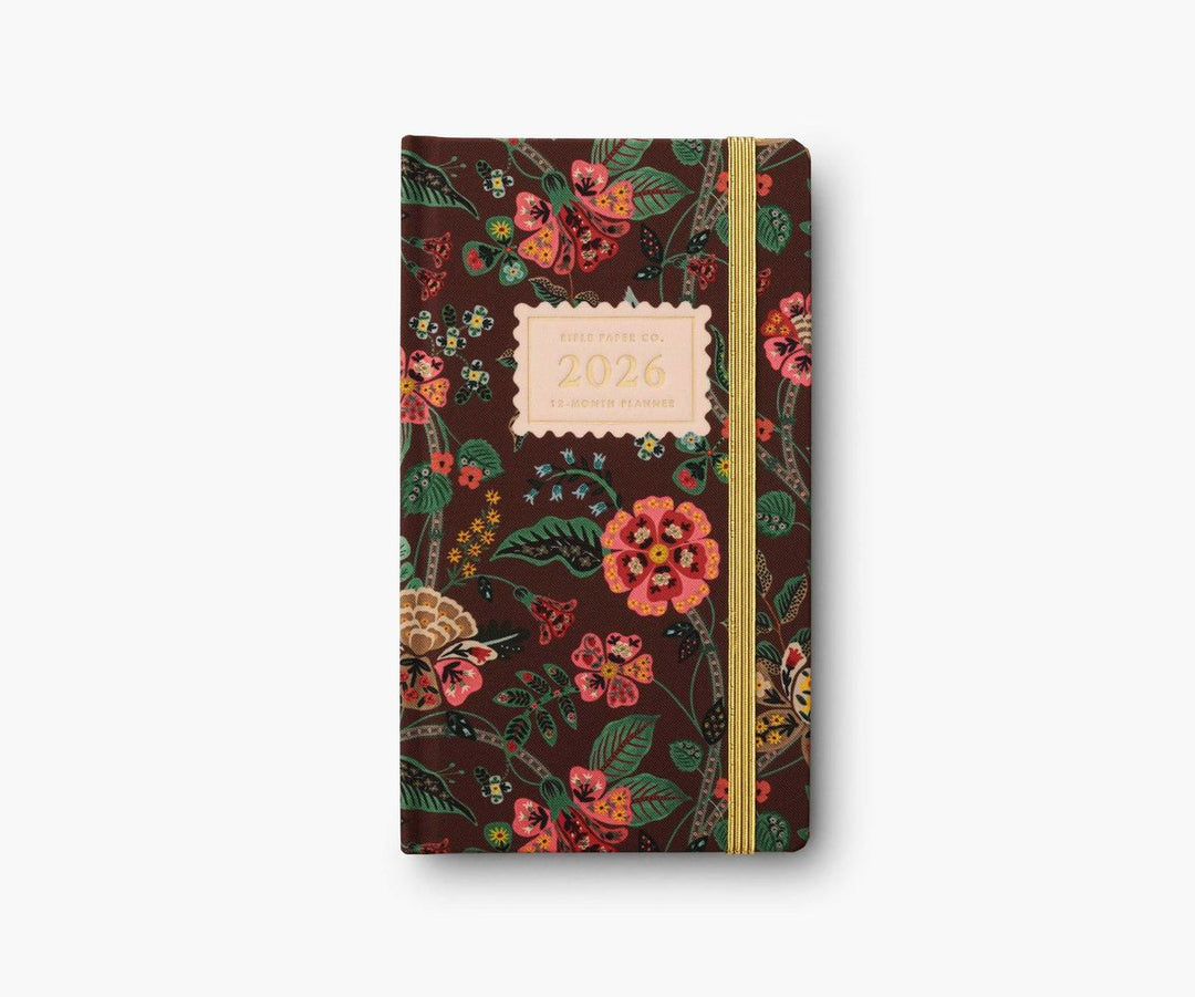 Floral-patterned notebook with '2024' on a white background