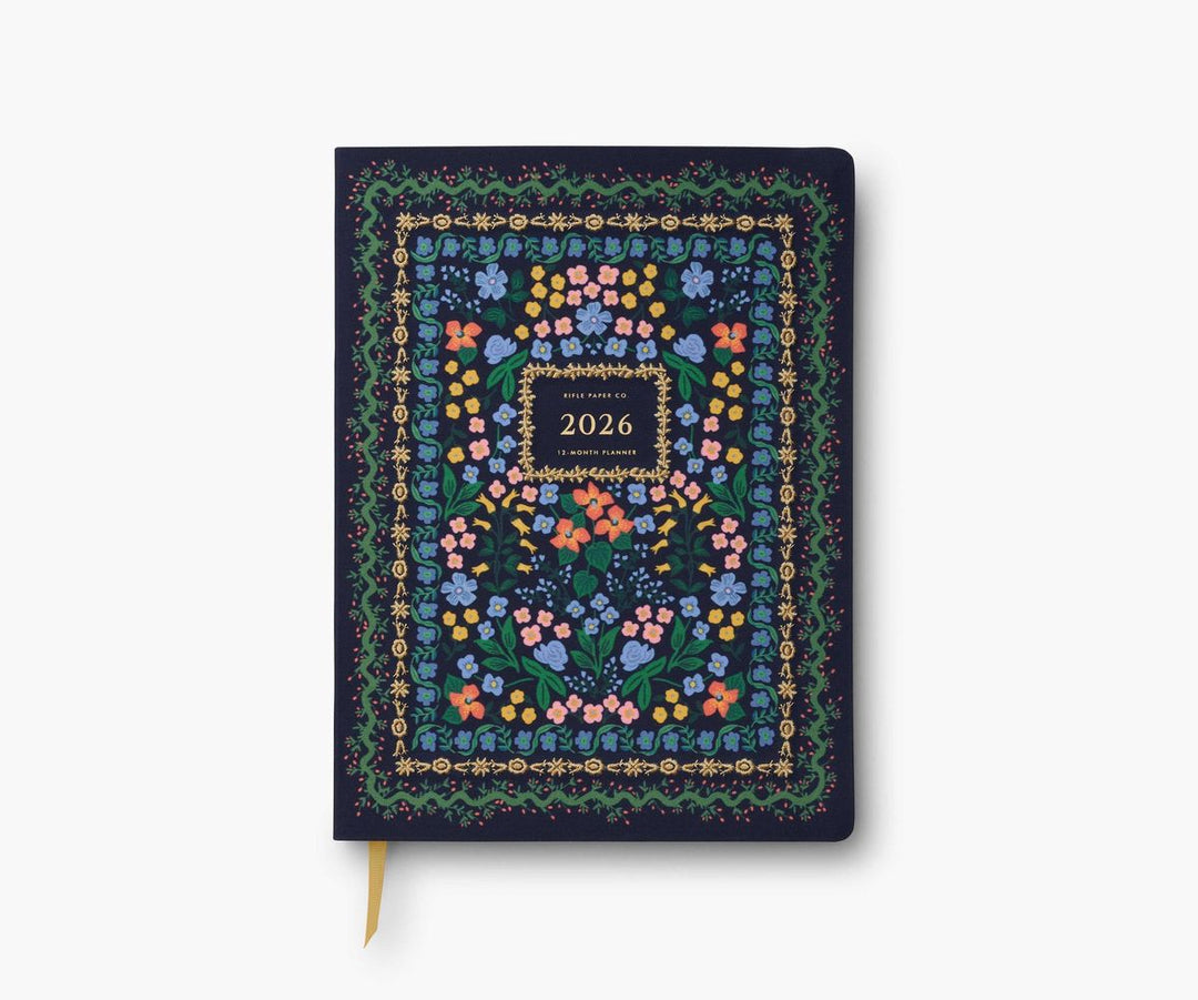 Floral patterned notebook with '2026' on a white background