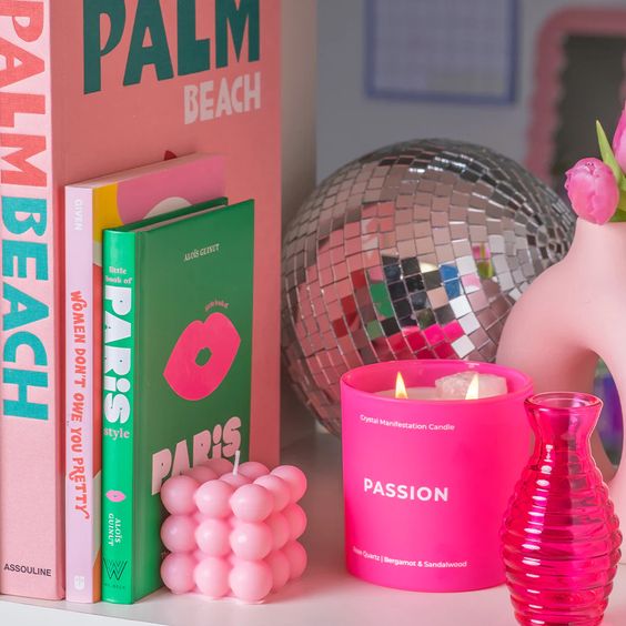 Passion Crystal Manifestation Candle - Jill & Ally