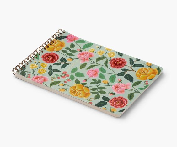 Roses Large Top Spiral Notebook - Rifle Paper Co. - Hank & Sylvie's 