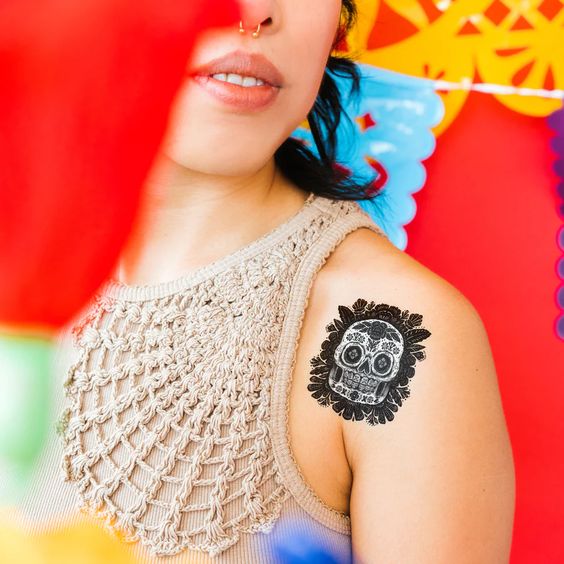 Sugarskull Tattoo - Tattly