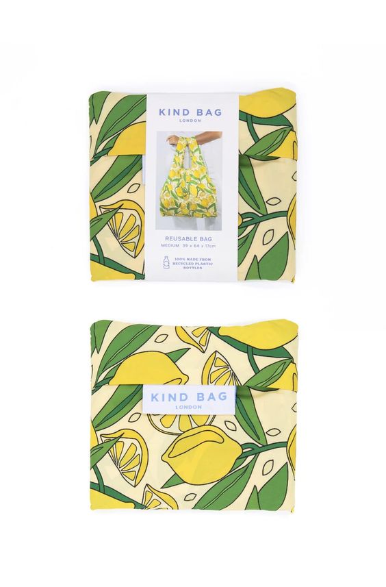 Lemons Medium Reusable Bag - Kind Bag - Hank & Sylvie's 