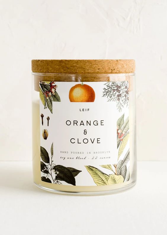 Botanist Candle - Orange & Clove - Leif - Hank & Sylvie's
