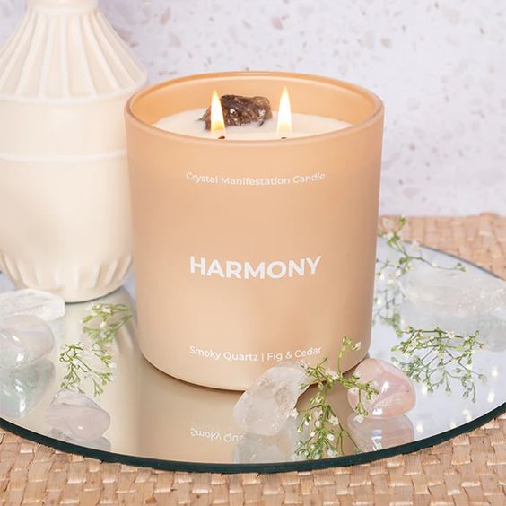 Harmony Crystal Manifestation Candle - Jill & Ally