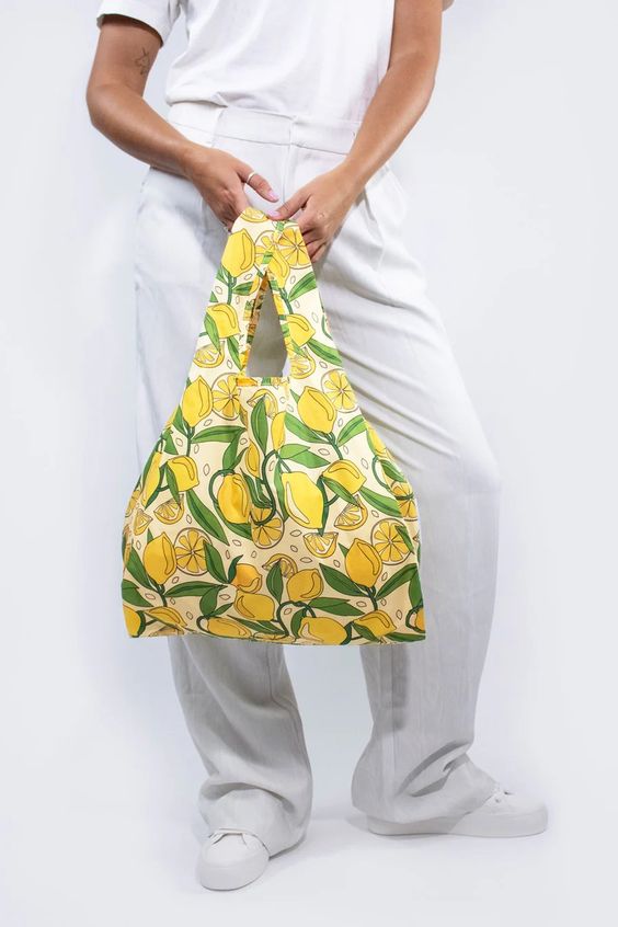 Lemons Medium Reusable Bag - Kind Bag - Hank & Sylvie's 