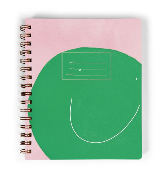 Green Smiley Notebook - E. Frances